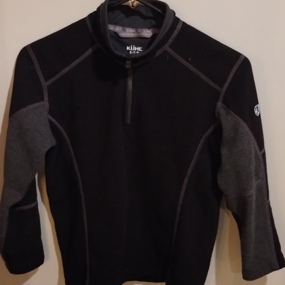 Kuhl Kashmira Kids Ski Mid Layer - Black - Youth size Small 7/8. No rips, tears